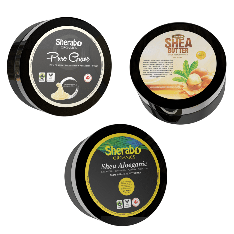 Sherabo Organics Body Butter Testers Pack (3- 60ml)- Shea butter | Pure Grace | Shea Aloeganic - Customer Photo From Maria P.