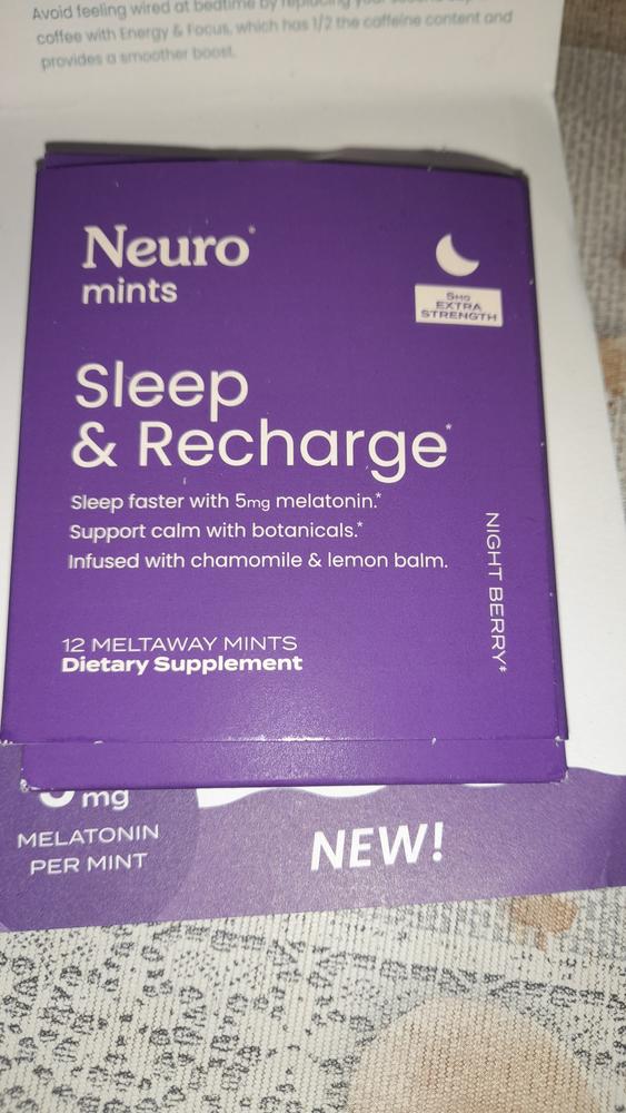 Sleep & Recharge Meltaway Mints - Customer Photo From Nancy 