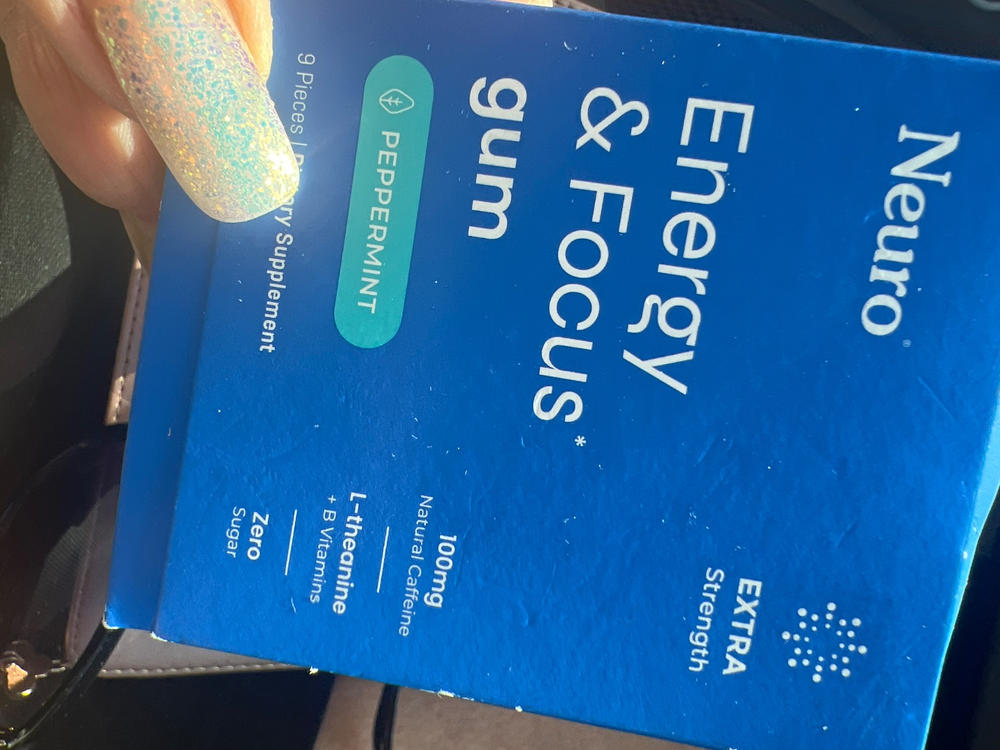 Energy & Focus Extra Strength Gum - Customer Photo From Williams Williams