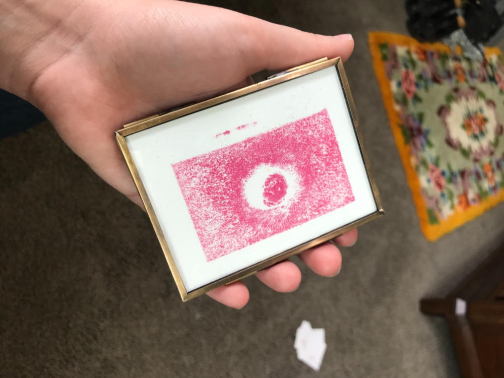 Pressed Glass Floating Photo Frames - Customer Photo From Anonymous