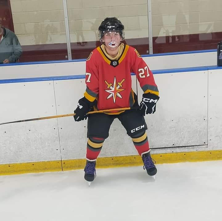 Athletic Knit (AK) HS2100-625 2021 Las Vegas Golden Knights Third Knights Gold Ice Hockey Socks - Customer Photo From Steven Brooks