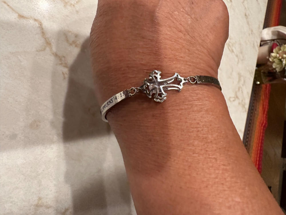 I Can Do All Things Philippians 4:13 Adjustable Bracelet - Customer Photo From C. Isler