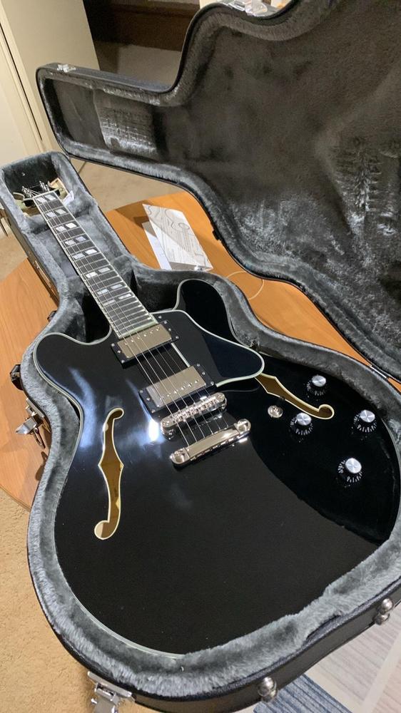 Eastman T486-BK Semi-Hollow Electric Guitar - Customer Photo From Paolo Tisi
