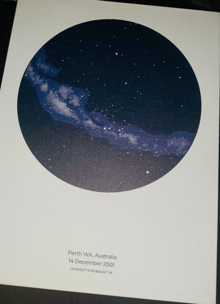 Personalised Star Map Gift DIGITAL - Customer Photo From Leah Andrews