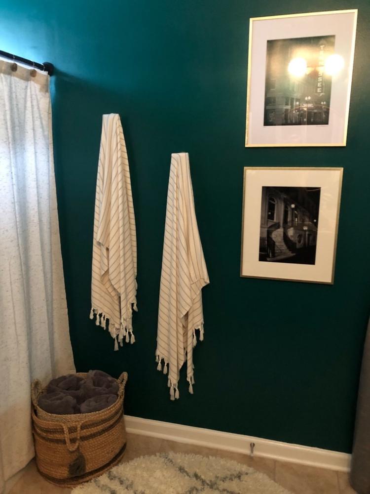 Deniz Bamboo Cotton Turkish Bath Towel and Hand Towel — sunwoven