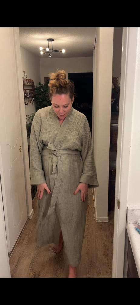 Joy 4- Layered Kimono Robe - 100% Turkish Cotton - Customer Photo From Jessica D