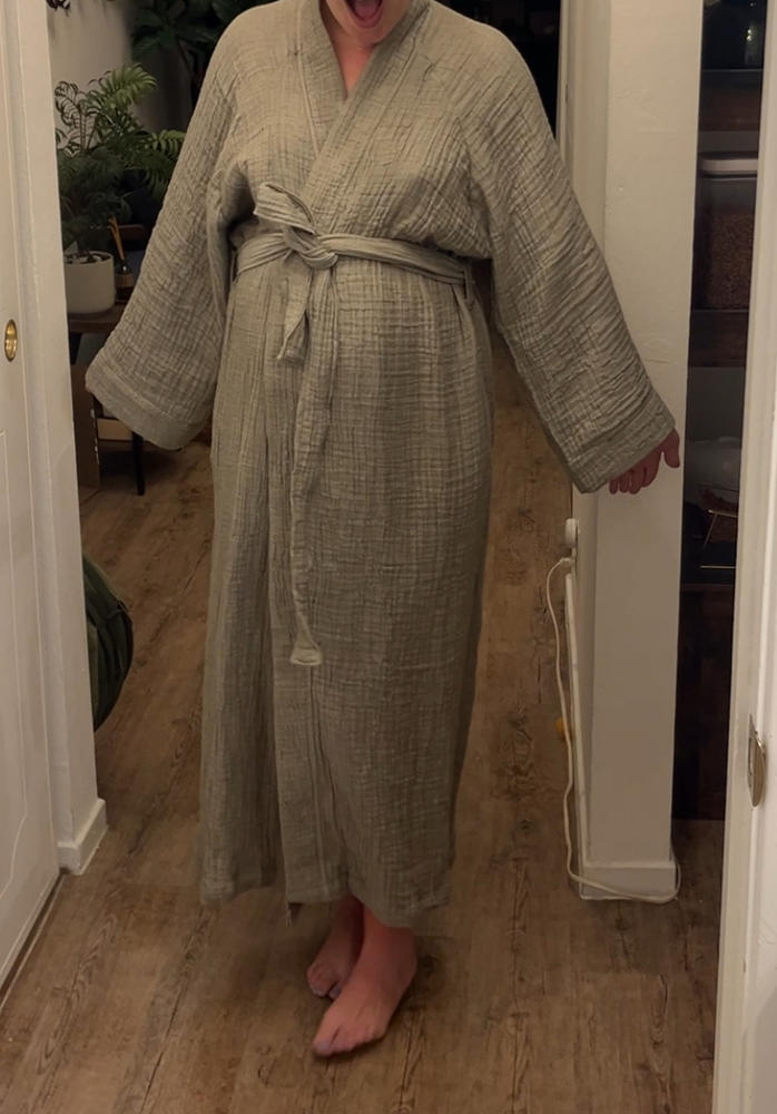 Joy 4- Layered Kimono Robe - 100% Turkish Cotton - Customer Photo From Jessica D