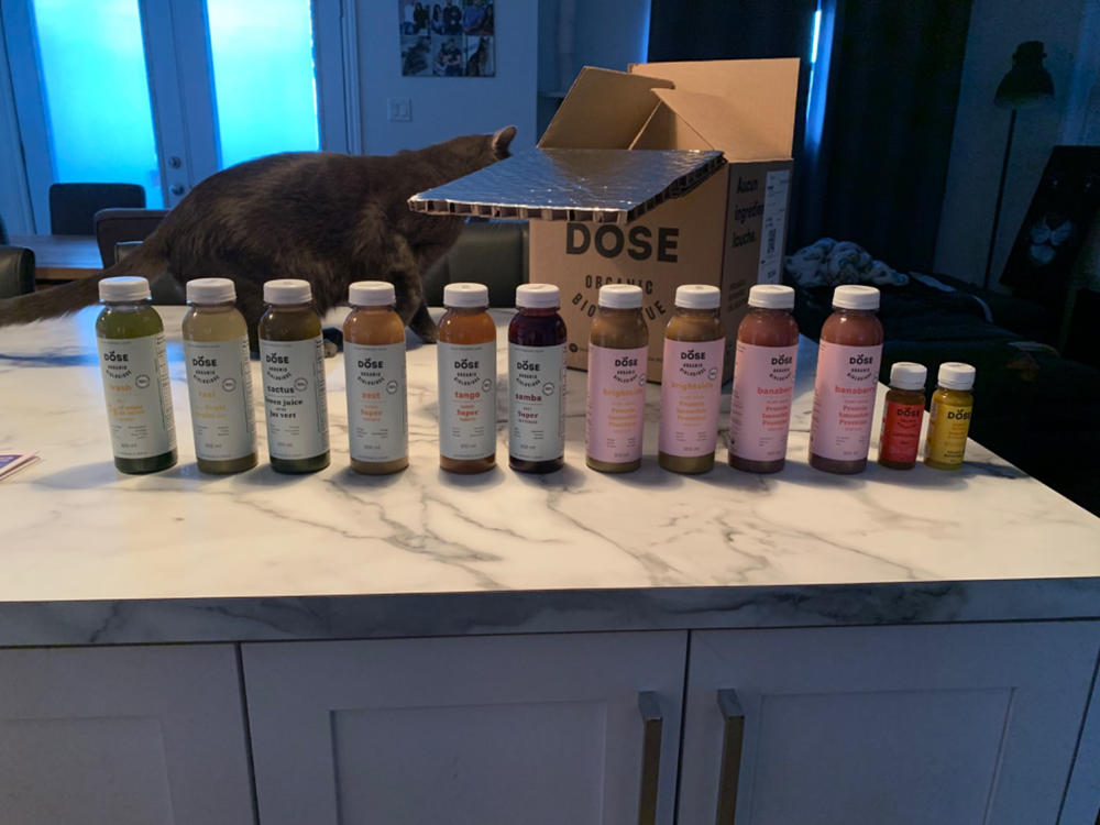 TRIAL VARIETY PACK – 12 organic cold pressed products - Customer Photo From Anne-Marie Céré