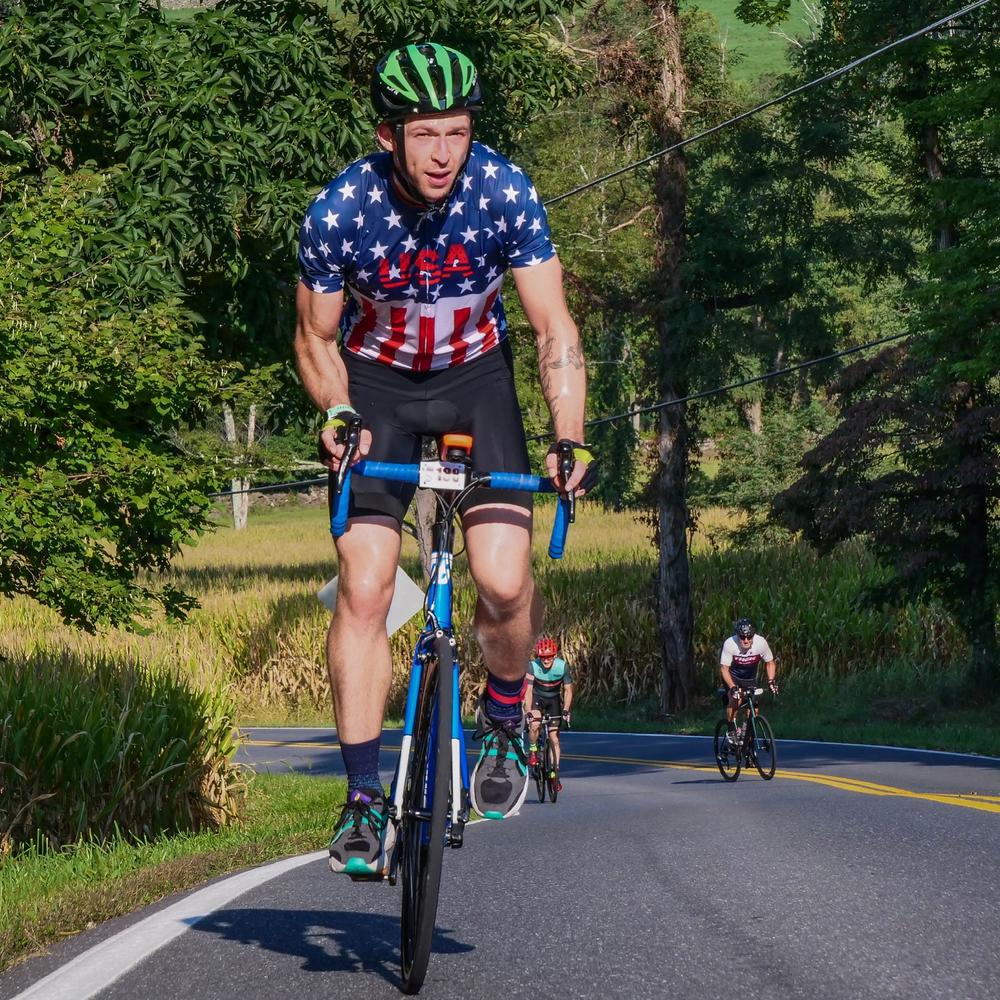 Men US Flag Cycling Tights