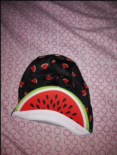 watermelon cycling cap