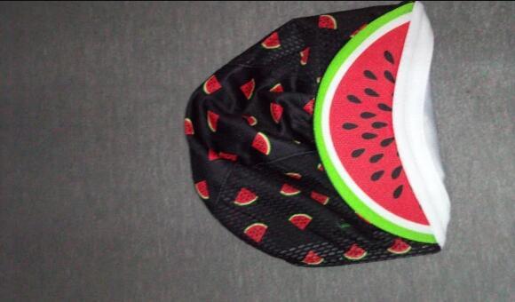 watermelon cycling cap