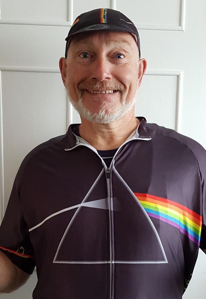 The Dark Side of the Moon Cycling Cap - Customer Photo From Cris Leaman