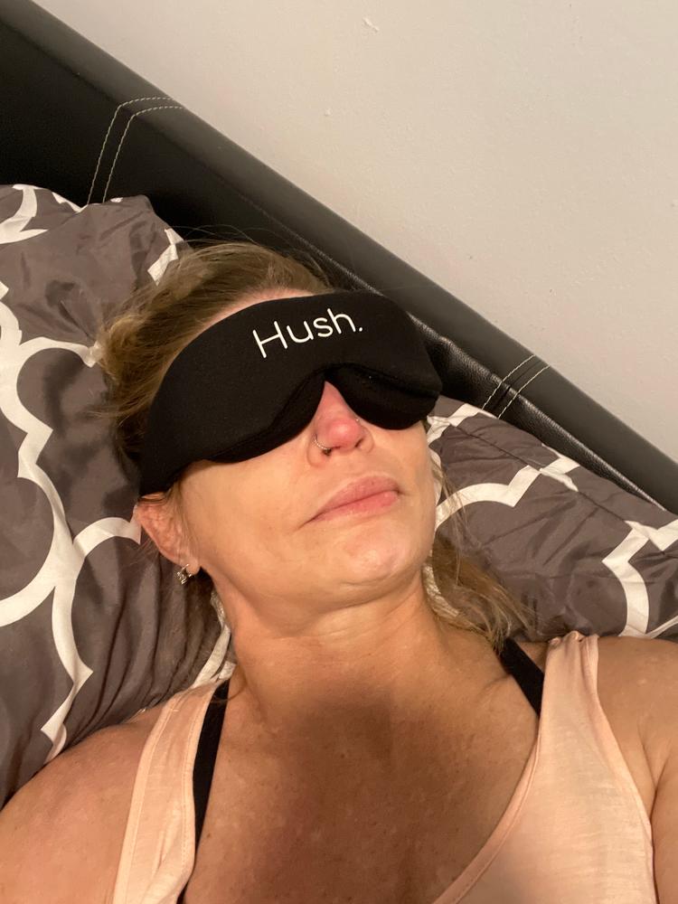The Hush Blackout Eye Mask - 100% light-blocking - Hush