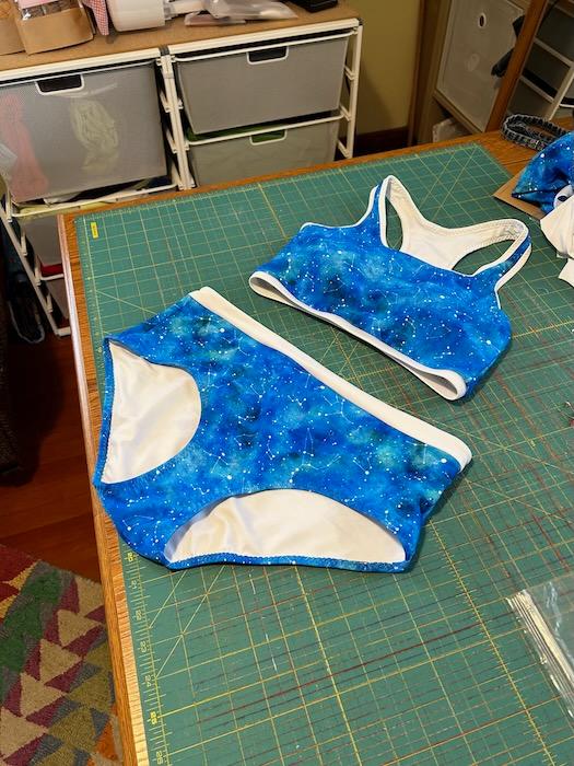 White Ecofit 13 Recycled Nylon Spandex Swimsuit Lining Fabric - Customer Photo From Carey