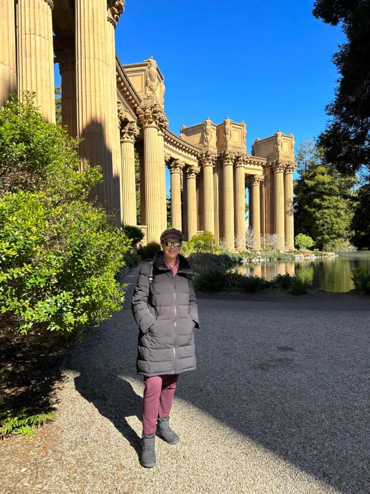 Cabernet Polartec Powerstretch Fleece Knit Fabric - Customer Photo From Susan Watz