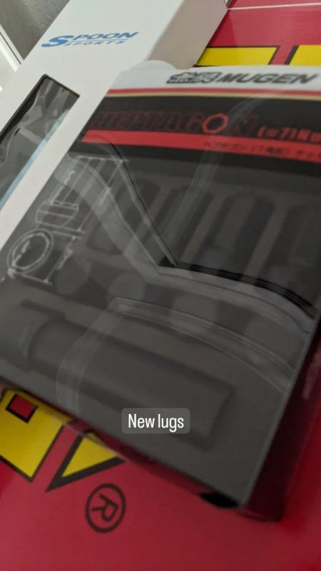 MUGEN HEPTAGON(#7) NUT SET For UNIVERSAL FITTING 08181-XXB-K0S0-BL