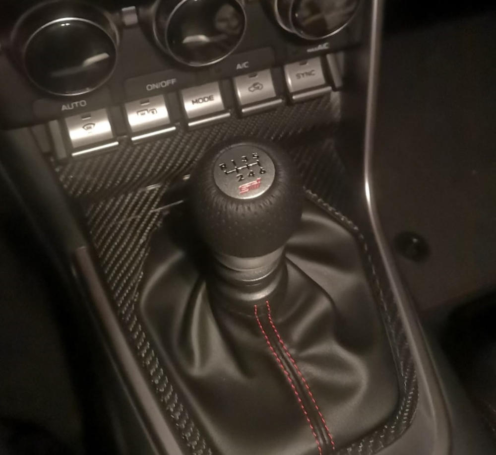 STI SHIFT KNOB LEATHER 6MT For SUBARU BRZ ZD6 SG117CC100 - Black
