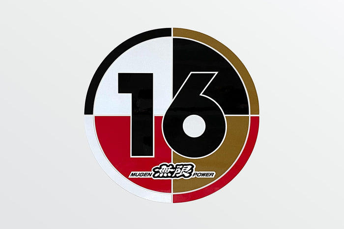 MUGEN STICKER MUGEN 16 FOR 90000-YZ5-312D - Black Hawk Japan