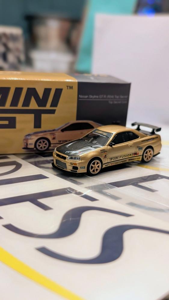 TOP SECRET MINI GT 1/64 TOP SECRET R34GT-R FUSION RR FOR NISSAN