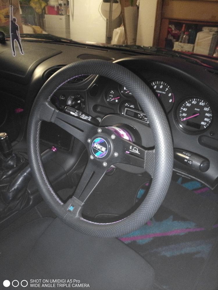 HKS STEERING WHEEL NARDI SPORTS 34DEEP 51007-AK668 - Black
