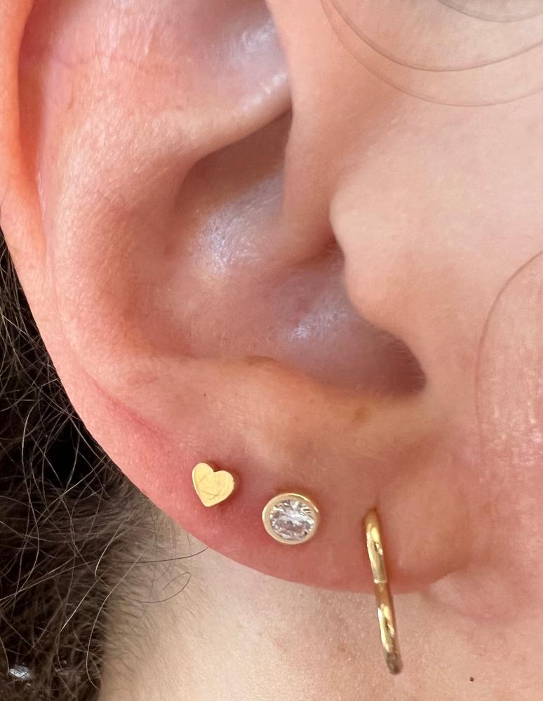 Stud Earrings, Helix Cartilage Second Piercing, Tiny Earrings – AMYO Jewelry