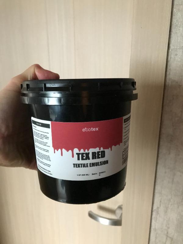 Ecotex® Red Textile Emulsion - Customer Photo From KYUN D.