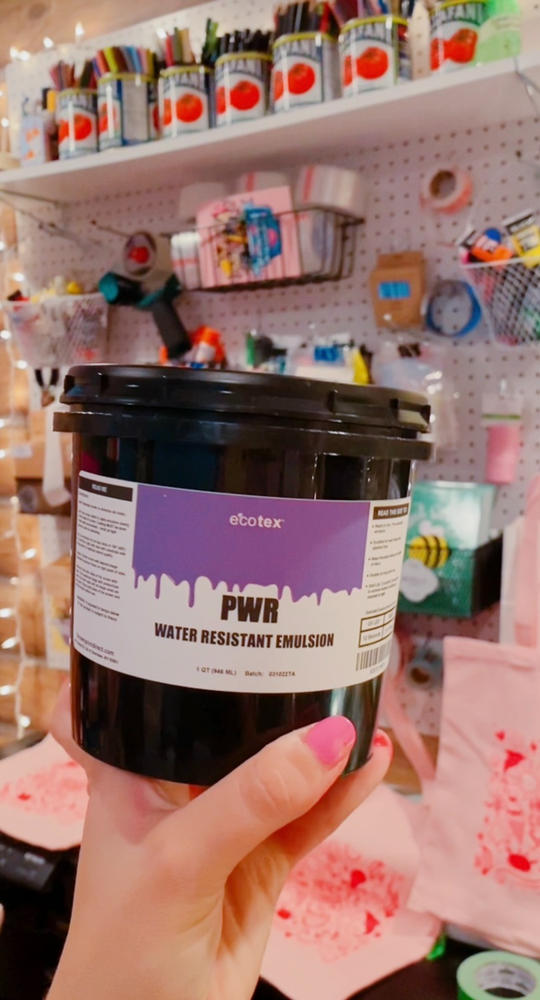 Ecotex® PWR Water Resistant Screen Printing Emulsion - Customer Photo From Michelle A.