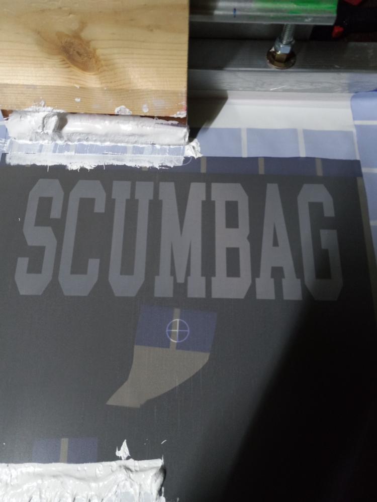 Clear Blade Wood Screen Printing Squeegee - Customer Photo From James P.