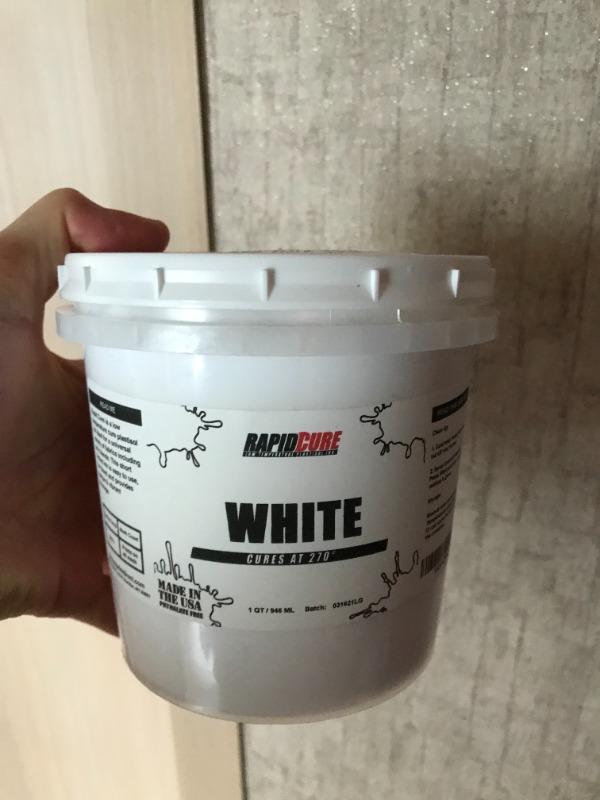 Rapid Cure Plastisol Ink White - Customer Photo From KYUN D.