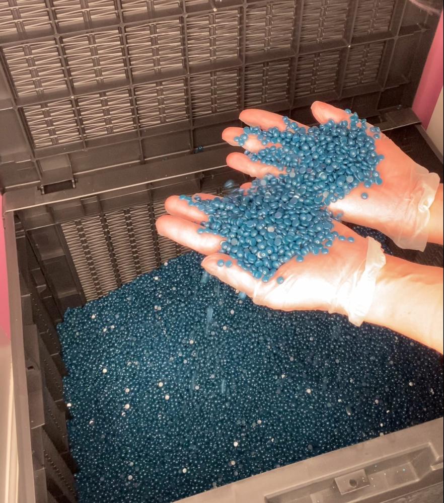 Blue Hard Wax Beads Refill (10 pounds) - Customer Photo From Melody H.