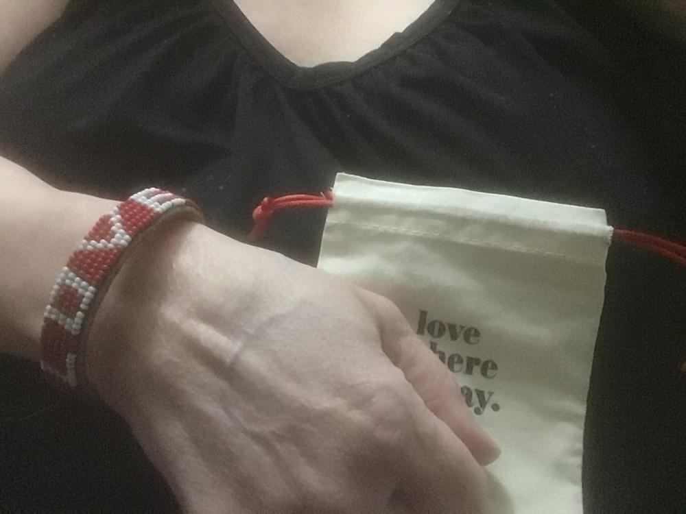 The Original LOVE Bracelet in Red - Customer Photo From Susan Wilks