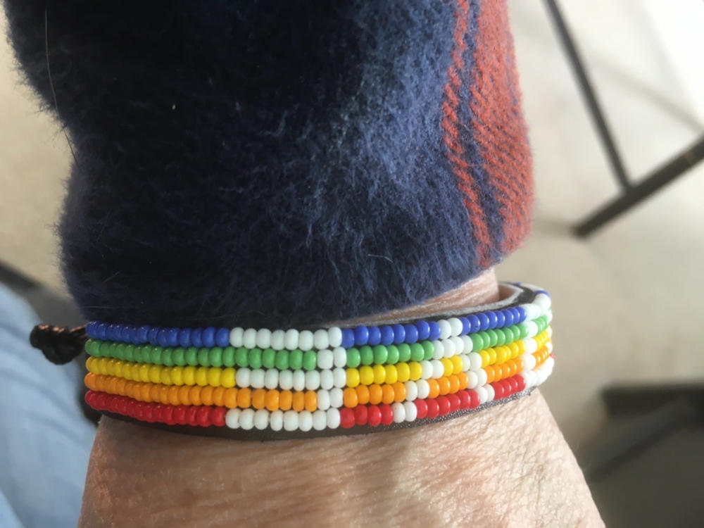 The Rainbow Love Bracelet - Customer Photo From Wendy Leighton 