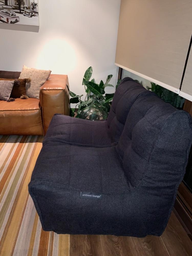 TWIN COUCH - Black Sapphire - Customer Photo From Angela S.