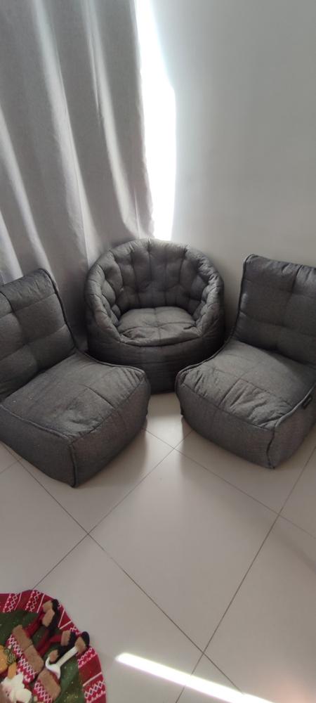BUTTERFLY Sofa - Titanium Weave - Customer Photo From Frederick Piña
