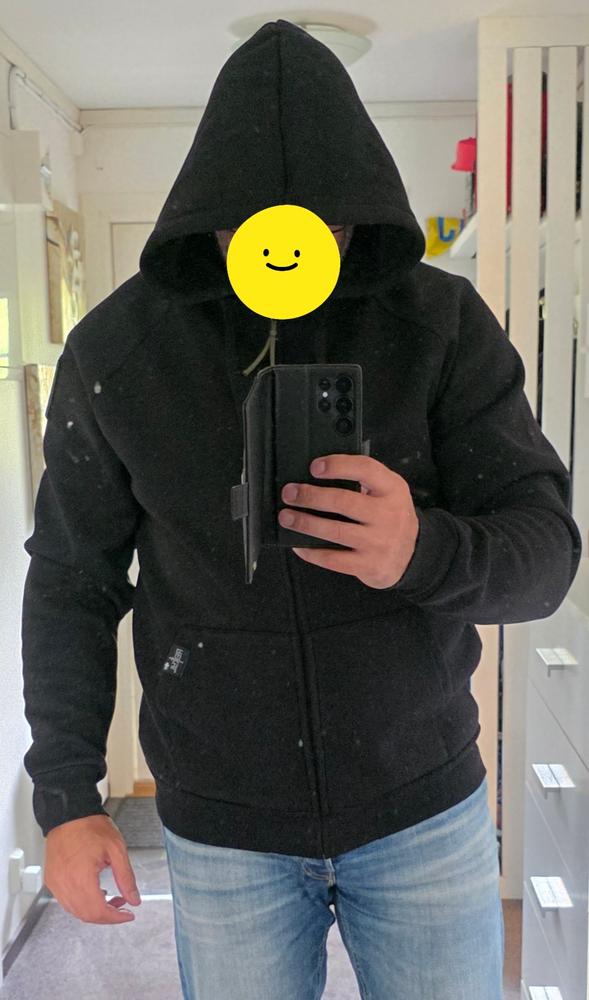 REKYL Zip Hoodie 500 - Black - Customer Photo From Christian 