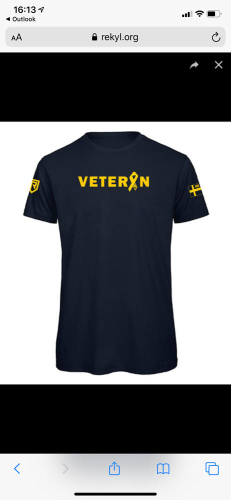 Gula Bandets Officiella Veteran T-shirt Navy Unisex - XXL - Customer Photo From Stefan Tjäder