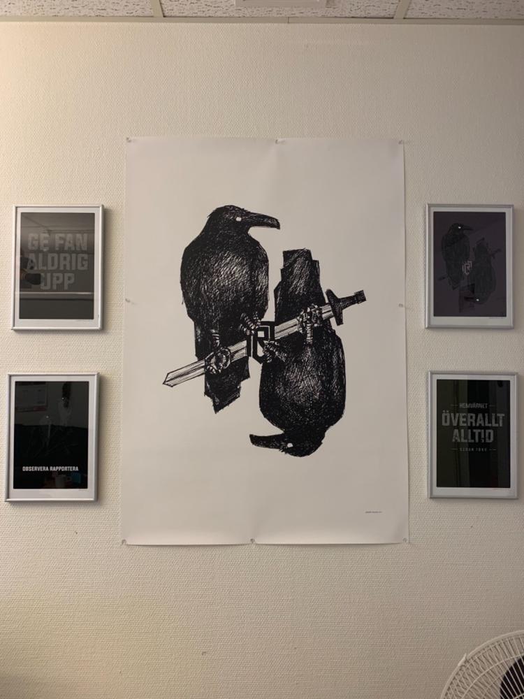 Överallt Alltid Svart/Grå - Print - 21x30 - Customer Photo From Jörgen Wennergren