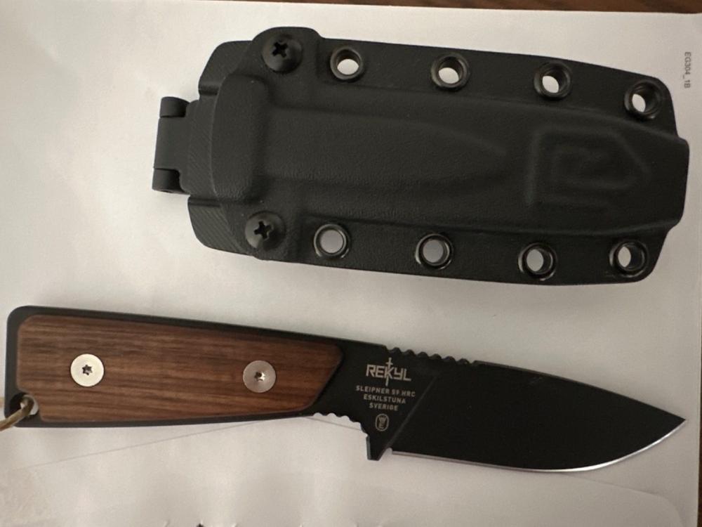 Knivsidor Tyrfing - Oljad Valnöt - Rostfri - Customer Photo From Ove Björklund