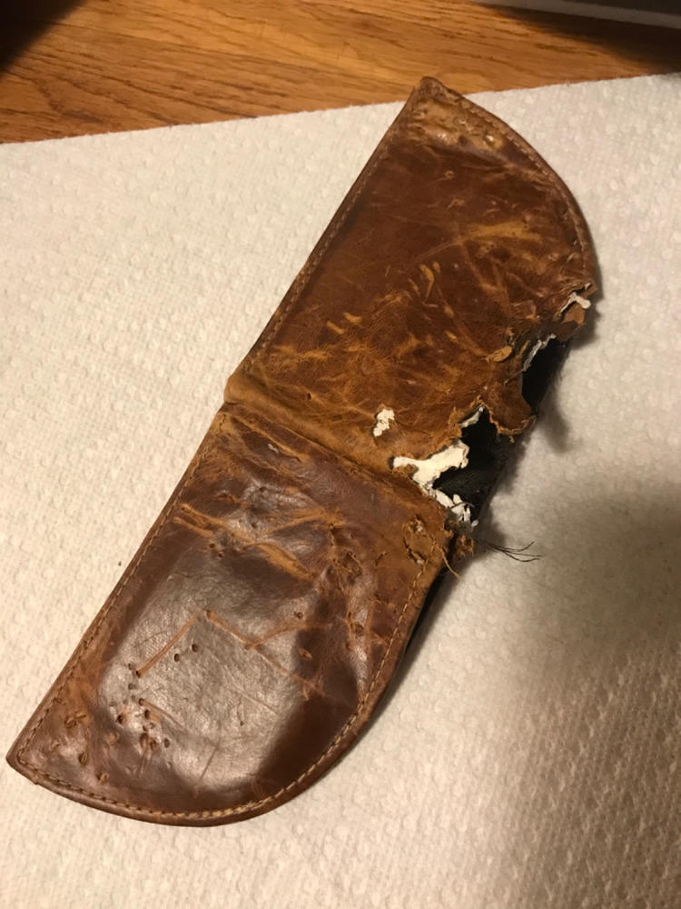 American Bison Leather Front Pocket Wallet - Customer Photo From Robert B Keddie