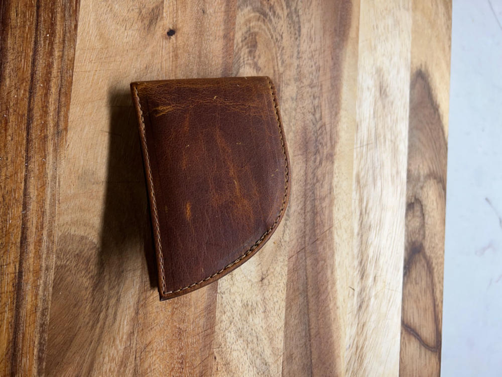 American Bison Leather Front Pocket Wallet - Customer Photo From Philip Walter