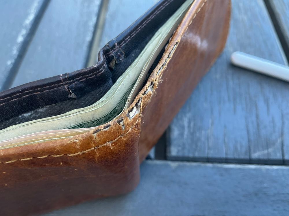 American Bison Leather Front Pocket Wallet - Customer Photo From Floyd Gindhart