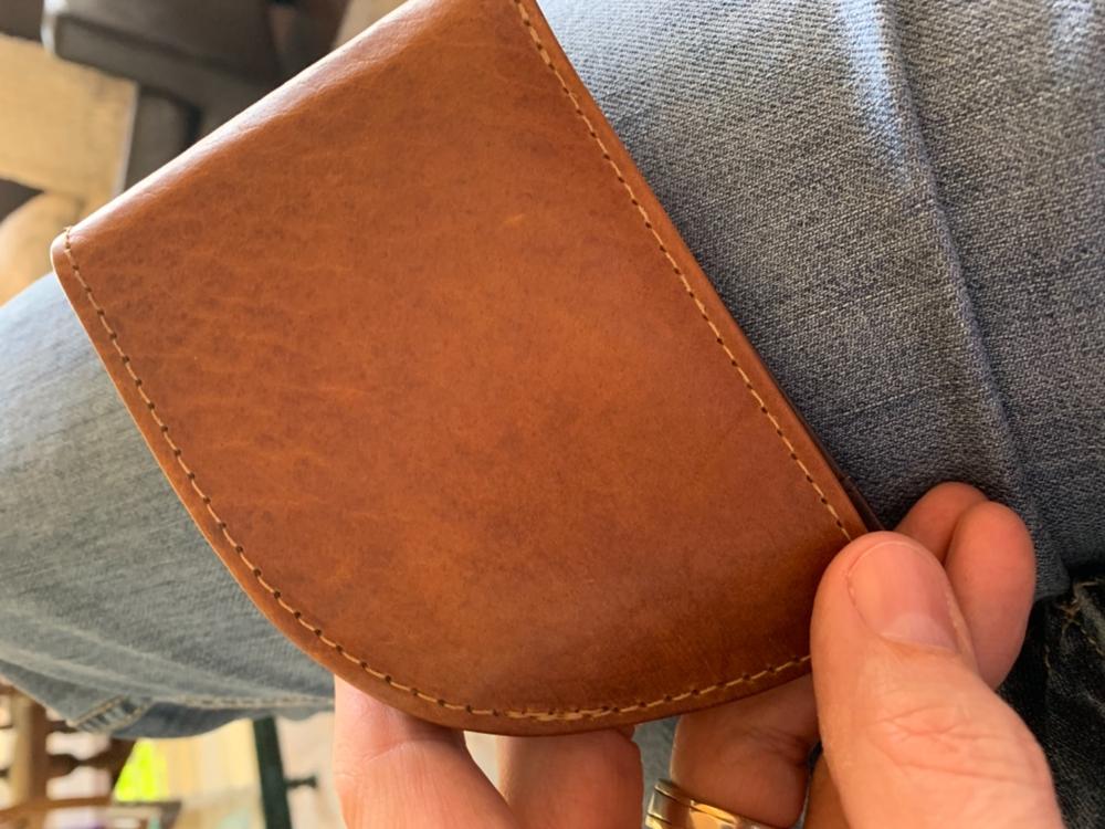American Bison Leather Front Pocket Wallet - Customer Photo From Brett H.