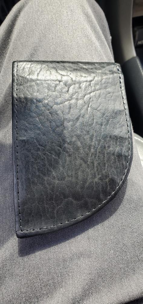 Nantucket Bison Leather Front Pocket Wallet - Customer Photo From Corey James