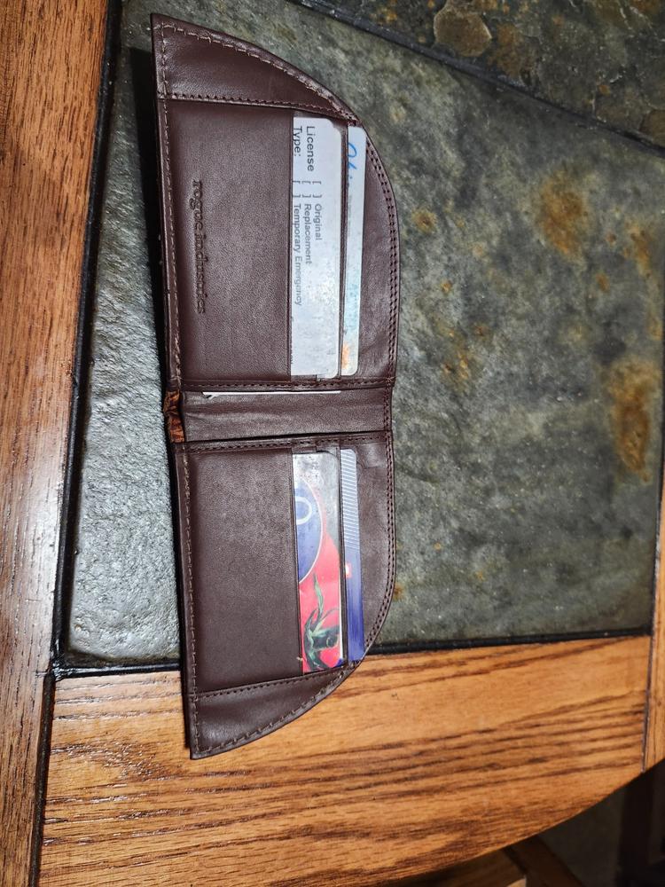 Waxed Canvas Front Pocket Wallet - Customer Photo From James Adkins .jr