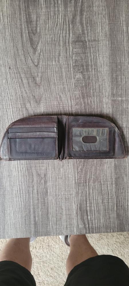 Rogue Front Pocket Wallet in Moose Leather - Customer Photo From Dustin Truelove 