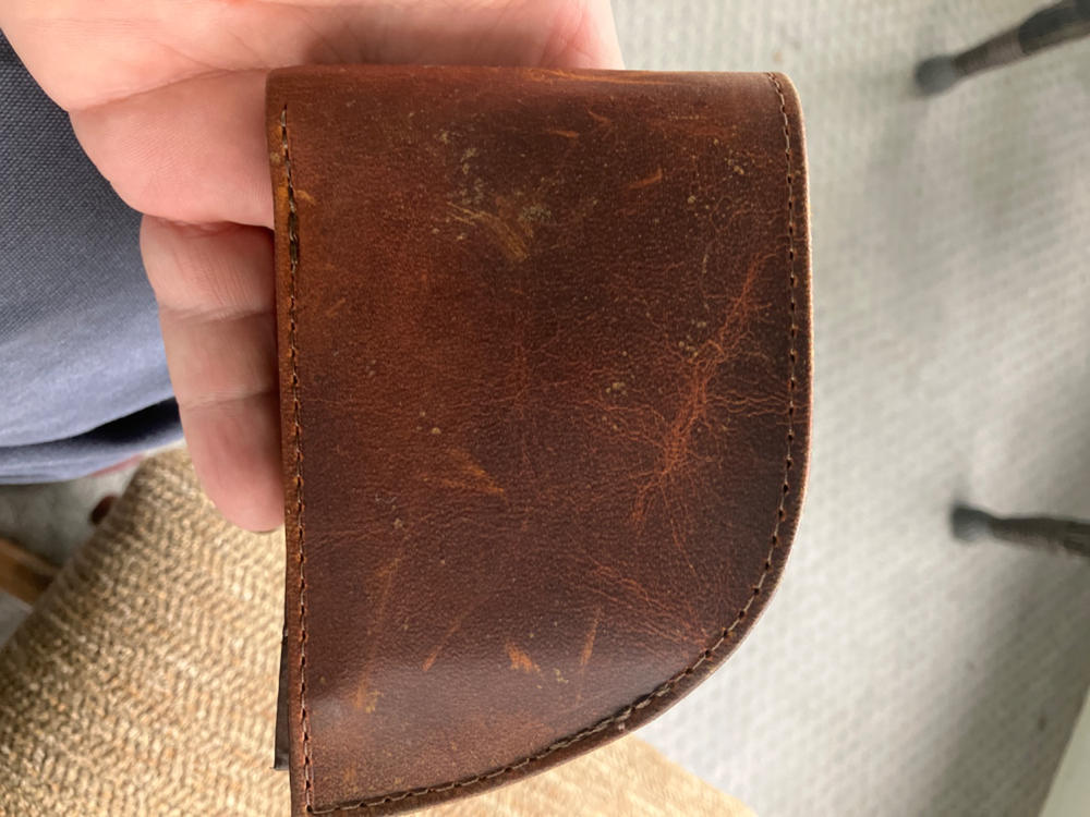 Rogue Front Pocket Wallet in Moose Leather - Customer Photo From John Jayne
