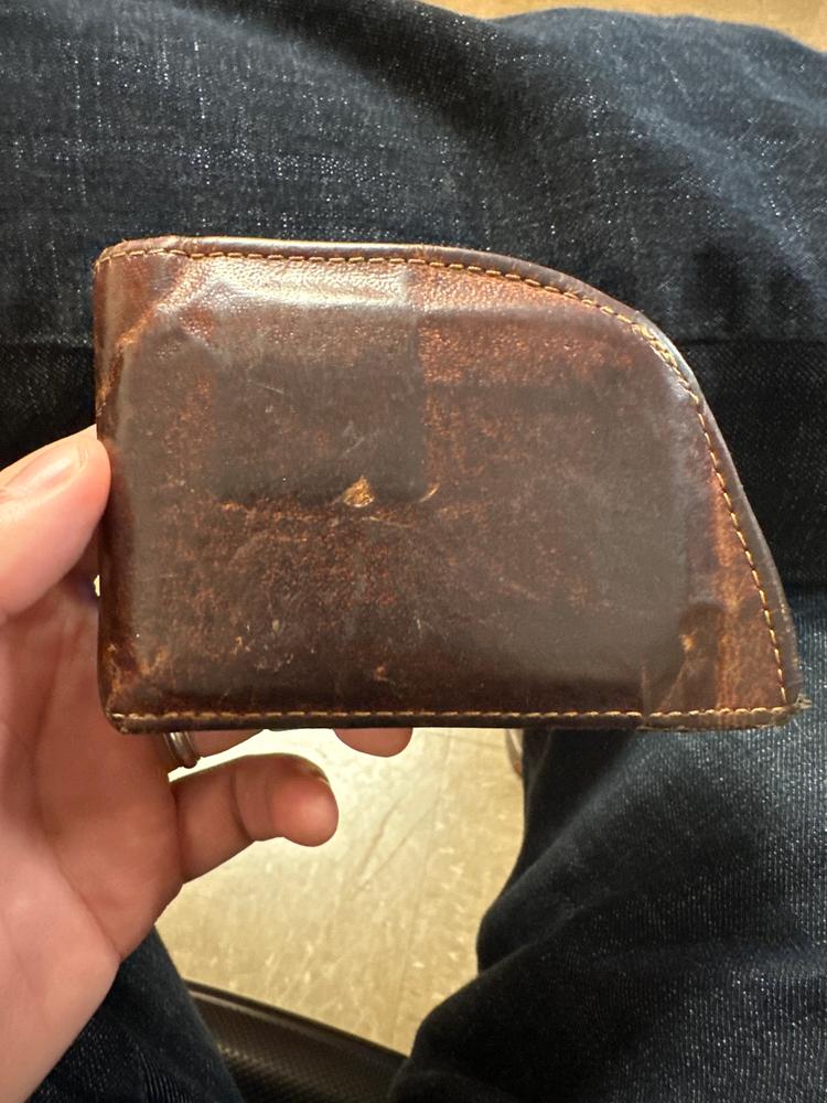 Rogue Front Pocket Wallet in Moose Leather - Customer Photo From Jeremy Miller