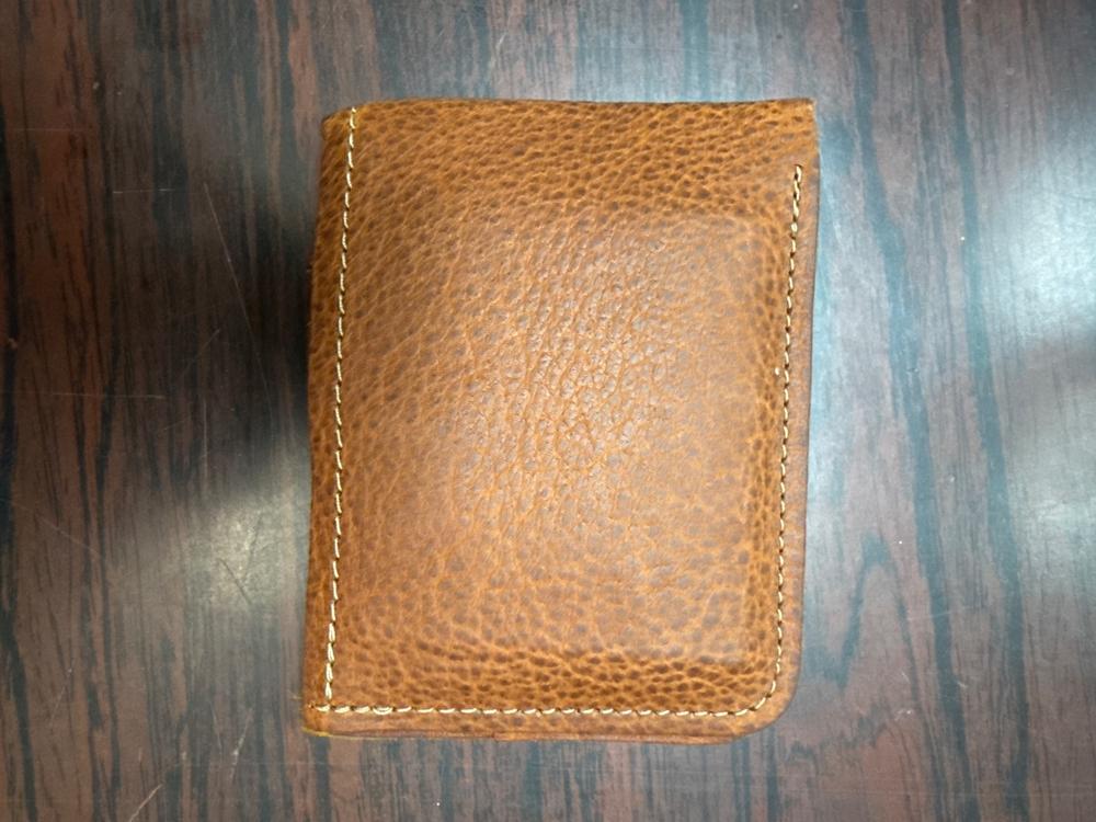 Heritage Wallet in Bison Leather - Customer Photo From Jesse Bunnell