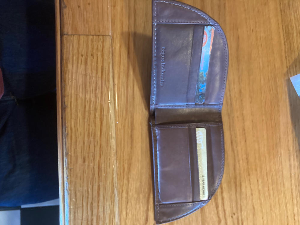 Rogue Front Pocket Wallet in Horween Bison - Customer Photo From David Speedy