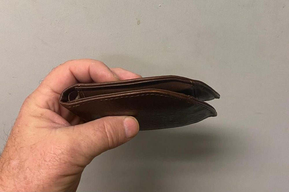 Nantucket Front Pocket Wallet in Horween Bison - Customer Photo From Thomas Barnette